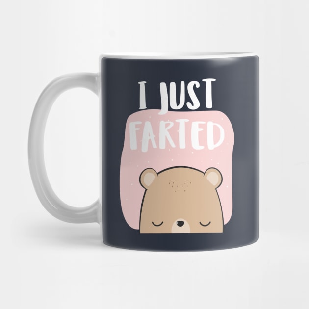 I Farted - Cute But Still - The Smell We All Smelt - Peach Bear by Crazy Collective